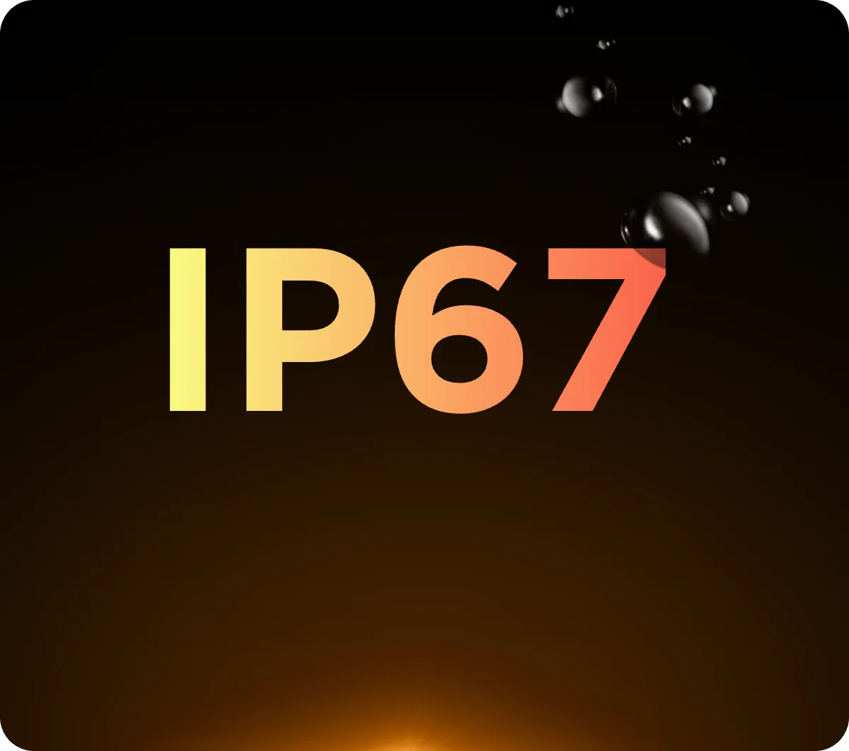 Resistente al agua IP67 y al frío