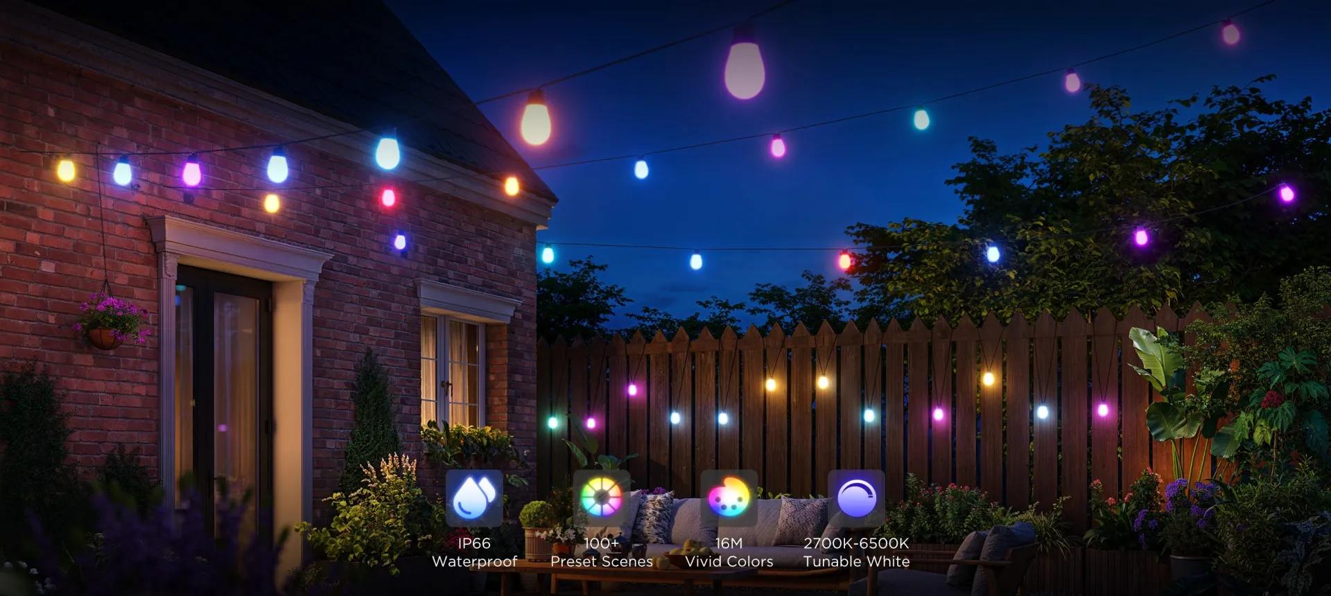 Guirnalda de luces inteligentes para exterior Govee S14 2