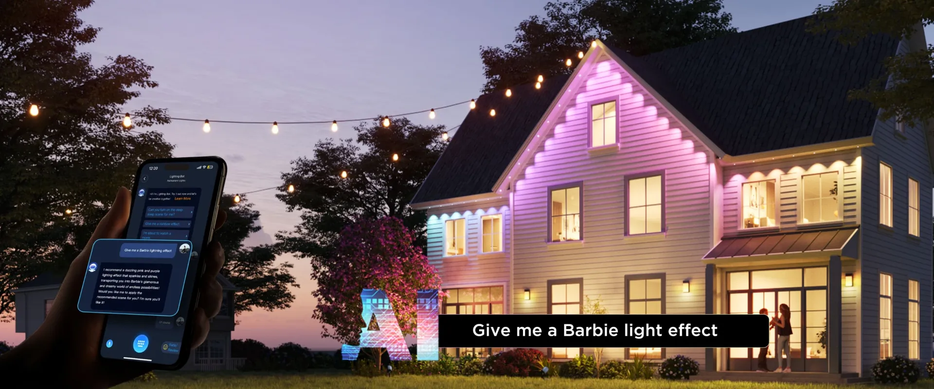Espectáculo de luces con IA