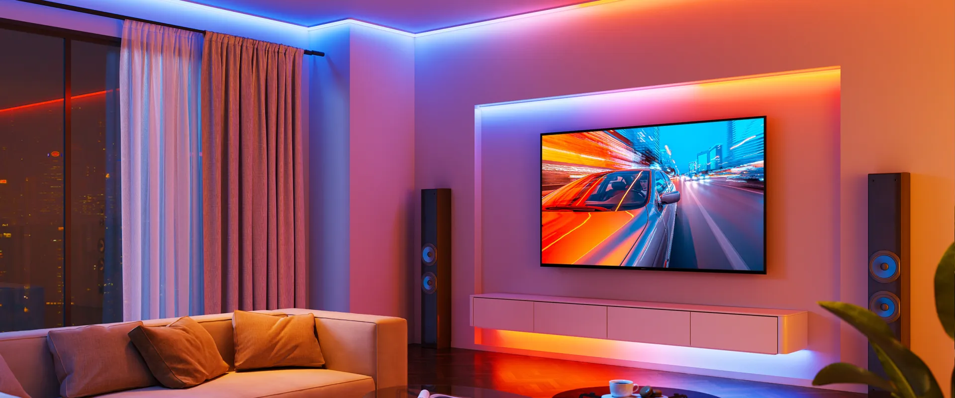 Tira de luces LED RGBIC Govee con cubiertas
