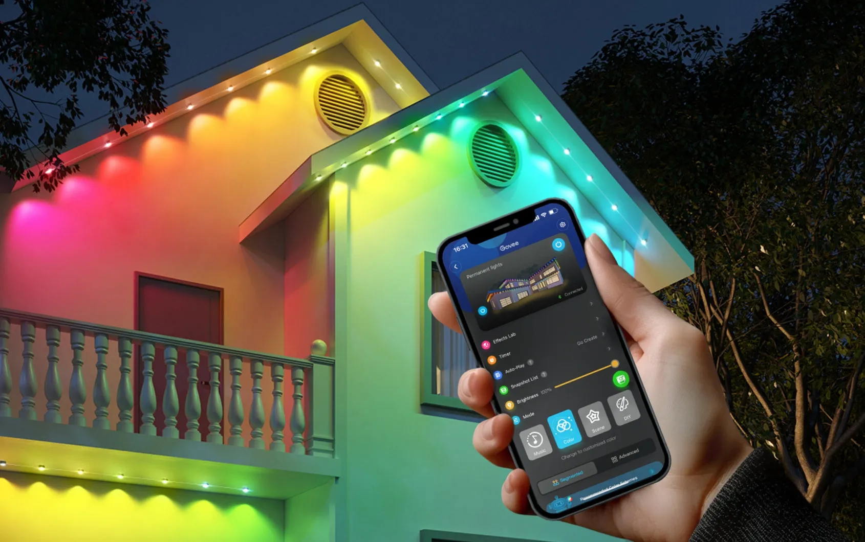 Control inteligente desde la app