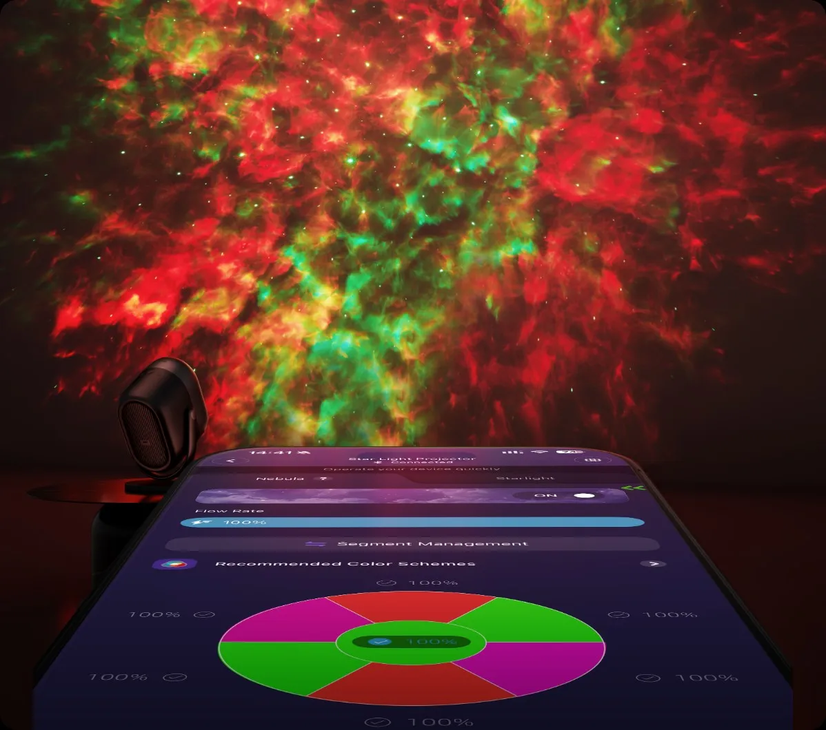 Personaliza tu propia nebulosa colorida