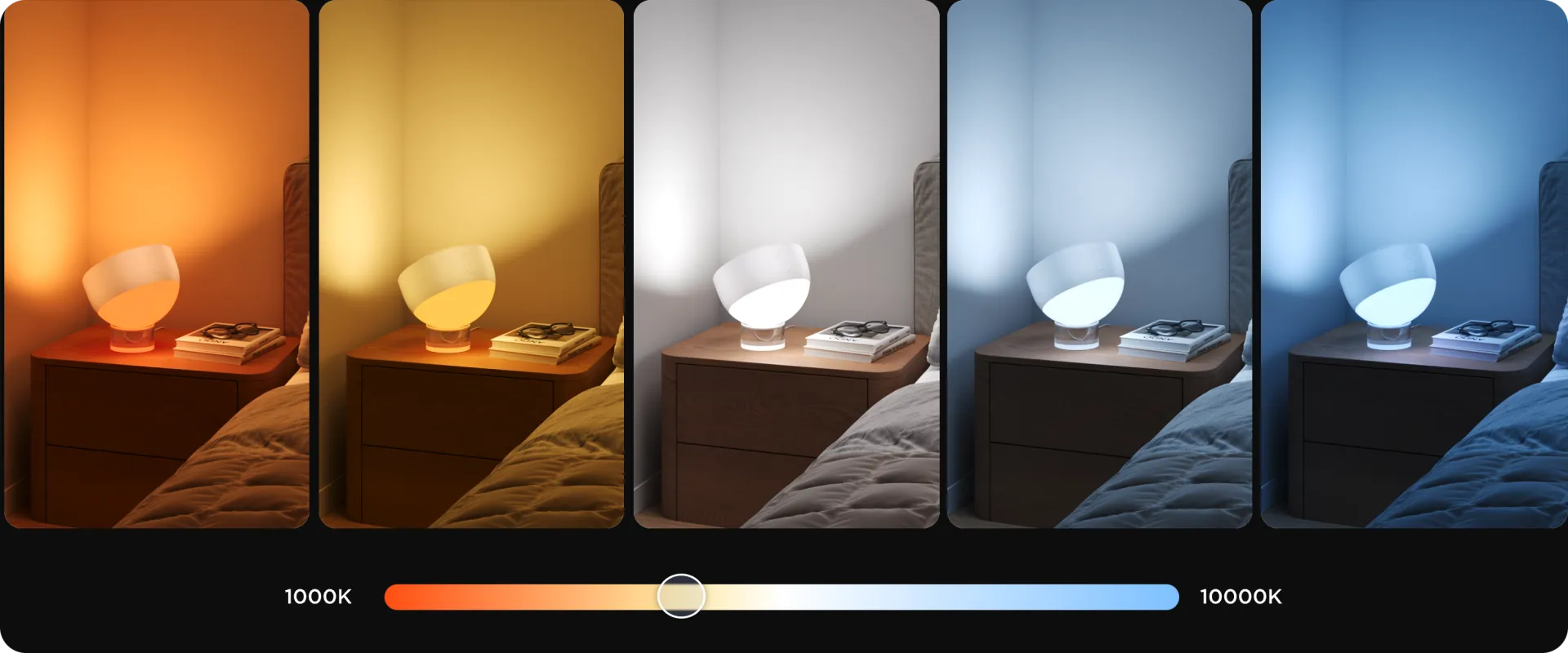 Luz blanca ultrarr amplia de 1000 K a 10000 K