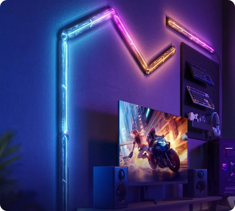 Placa frontal futurista para una iluminación envolvente